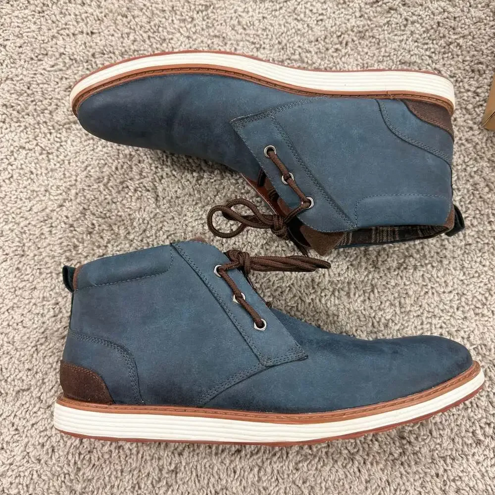 Ferro Aldo Houston Chukka Boots Blue‎ Nubuck Lace Up Men’s Size 11 EUC